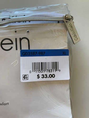 NIB! 3 Pack CALVIN KLEIN Women's Sz XL Carousel Cotton Thong Panties QD3587 - Picture 4 of 4