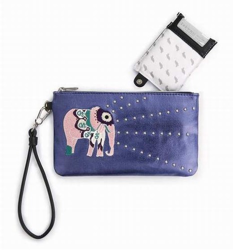 NWT Sakroots Charging Wristlet Violet One World 8.50" x 5.00" New SHIP INTL - Picture 4 of 6