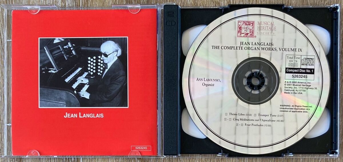 Jean Langlais Complete Organ Works 1907 - 1991 Ann Labounsky