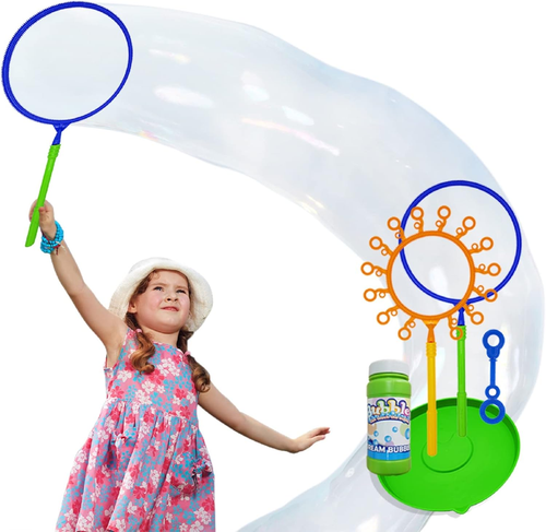 Giant Bubble Wand Set – Fun Outdoor Activity for Kids, Toddlers, & Adults Refill - Picture 9 of 12