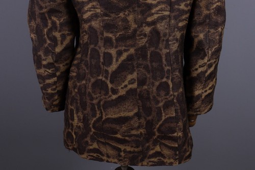 Jungle Kenzo Brown Leopard Print Vintage Single Breasted Coat Jacket Size 44 / M - Picture 13 of 19