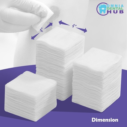 CAPRA Premium Cotton Gauze Pads Non-Woven/Non-Sterile Great for Wound Dressing - Picture 21 of 36