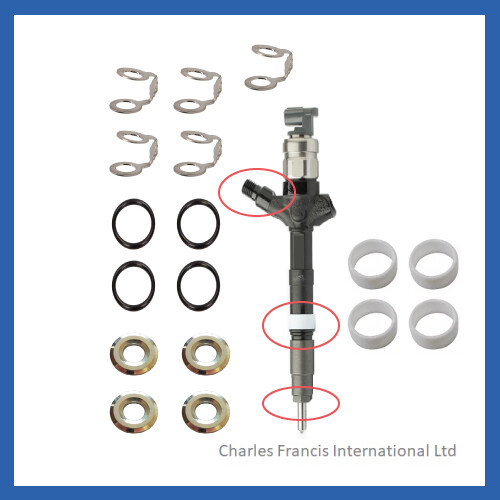 Toyota Hiace, Hilux, Land Cruiser  2.0 D-4D Injector Seal Kit - Picture 1 of 1