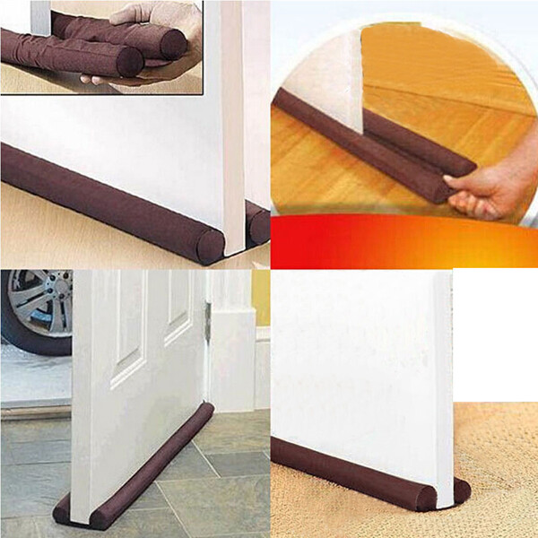 Twin Door Draft Dodger Guard Stopper Energy Saving Protector Doorstop Home Decor Twin Door Draft Dodger Guard Stopper Energy Saving Protector Doorstop Home Decor