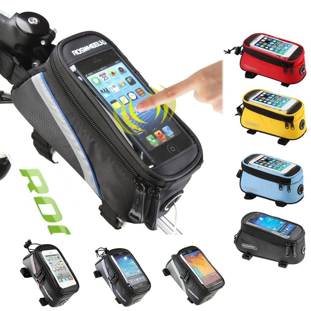 BICYCLE BAGS CYCLING BIKE FRAME IPHONE BAGS HOLDER PANNIER MOBILE