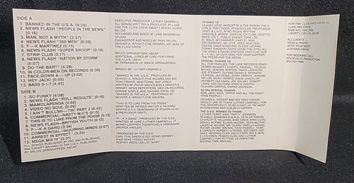 The Luke LP Ft. The 2 Live Crew Banned In The USA (Cassette 1990) Rap Hip Hop - Picture 3 of 6