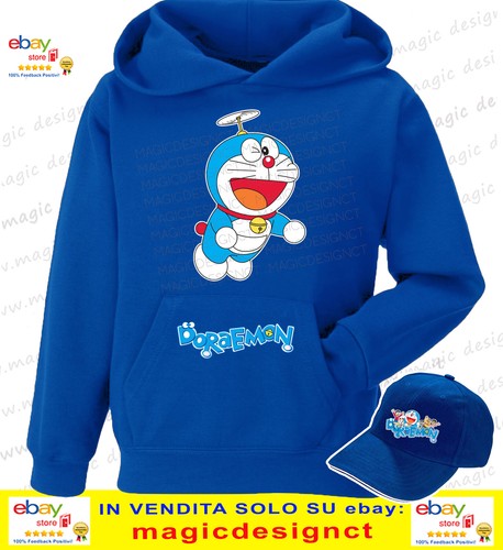 DORAEMON FELPA gatto spaziale Nobita Gugliamanga anni 80 cappellino omaggio - Imagen 2 de 14