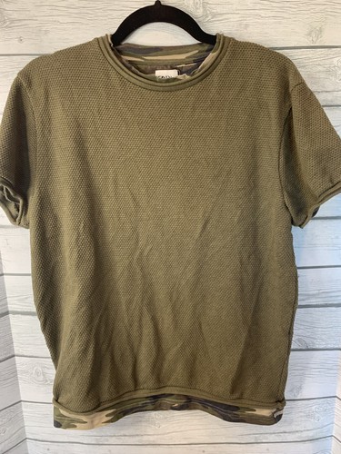 Army Green \u0026 Camouflage Trim Shirt 