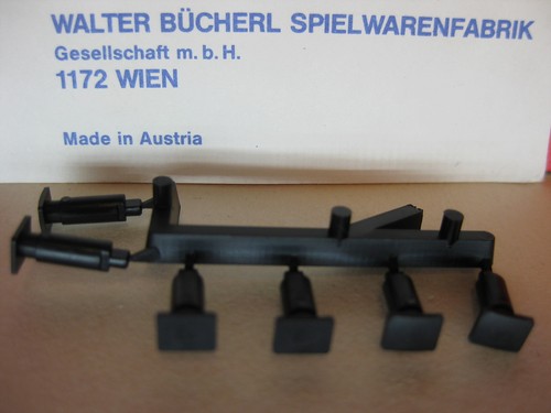 LILIPUT # 24490/6 H0 Puffer eckig schwarz 6 Stück - Bild 2 von 2