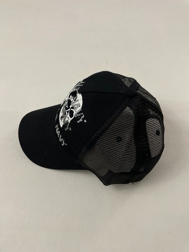 Vanguard U.S. Navy Graphic Black Adjustable Snapback Hat One Size  - Picture 2 of 4