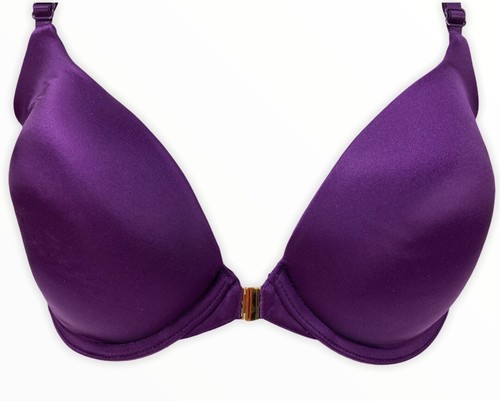 Sujetador trasero de encaje convertible con cierre frontal Mae talla: 34D púrpura ciruela nuevo! - Imagen 2 de 12