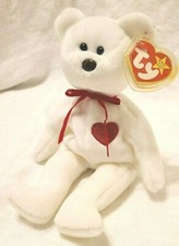 1993/94 Original TY Beanie Baby 8.5" VALENTINO Valentine BEAR NEW w TAGS