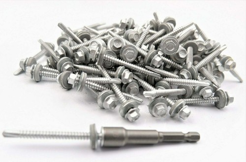 (Pack OF 400) 5.5 x 57mm Tech Screws for roofing & cladding self drill tek screw - Picture 6 of 12