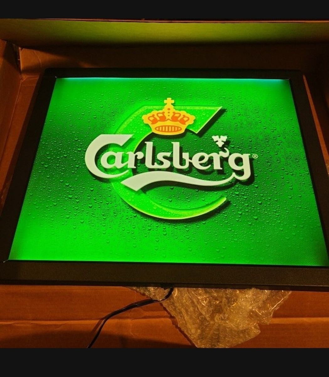 Carlsberg ネオン看板 Yahoo!オークション - 来店引取限定 カールスバーグ ネオン看板