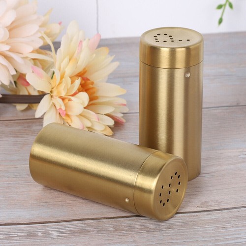 2pcs Household Kitchen Stainless Steel Spice Condiment Seasoning Jar Bottle