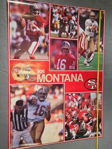 Joe Montana 1990 NOS SEALED VINTAGE SF 49ERS Starline 42x58" Monster Poster RARE - Bild 17 von 20