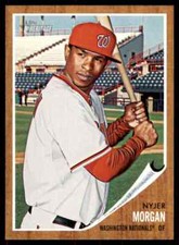 2011 Topps Heritage Nyjer Morgan #347 Washington Nationals