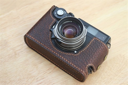Funper Handcraft For Leica CL Film Camera Half Case Leather Protective Cover - Picture 6 of 12