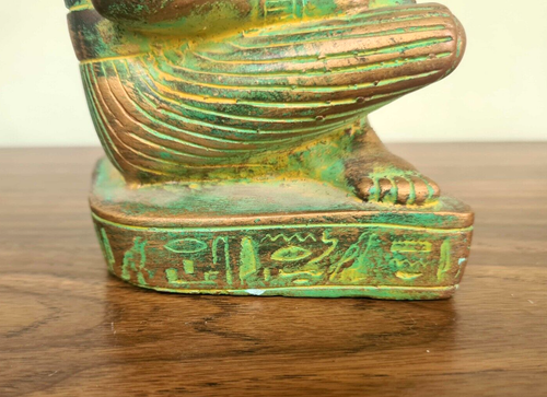 Unique Hand Carved Stone Statue of Ancient Egyptian Seated Scribe - Picture 12 of 15