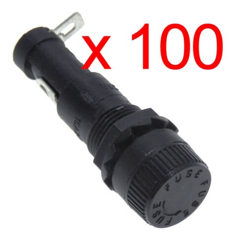 100 x SCI R3-28A 1 1/4" 6x30mm Solder Fuse Holder Panel Mounting 15A/250V; - Picture 1 of 7