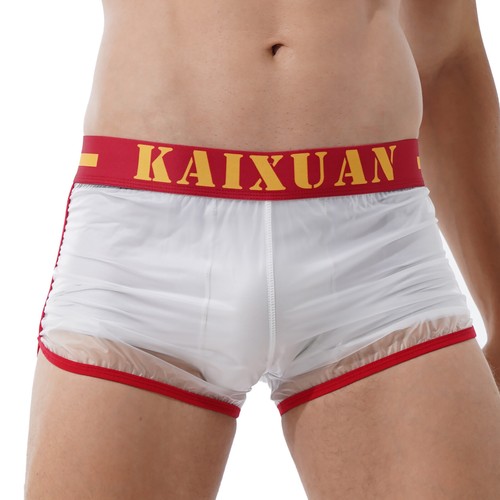 Pantalones cortos boxer transparentes para hombre Trajes de baño Ropa de playa Bañador Traje de baño Pantalones - Imagen 22 de 68