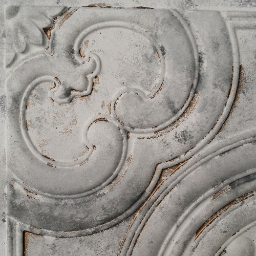 Distressed ceiling tiles Faux tin white gray decor wall panel PL50 10pcs/lot - Picture 8 of 14