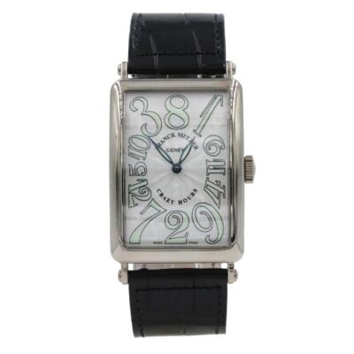 Franck Muller Long Island Crazy Hour Platinum Auto Watch Ref