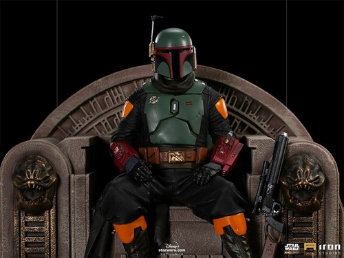 STAR WARS MANDALORIAN BOBA FETT on THRONE DELUXE 1/10 STATUE 18 cm IRON STUDIOS - Bild 7 von 11