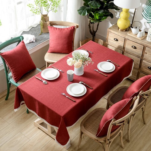 Retro Floral Tablecloth Rectangle Table Cloth Covers Tea Home Decor - Picture 41 of 143