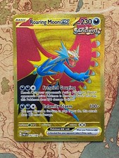Pokemon Card TCG - Roaring Moon ex 262/182 Hyper Rare Gold Paradox Rift NM