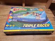 Wham-o Slip N Slide Triple Racer, Original Backyard Water Slide (OPEN BOX)