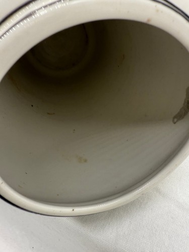 Art Deco Large Transfer Ware Porcelain Mantle Vase Japan 1930's Yellow Black - Picture 13 of 20