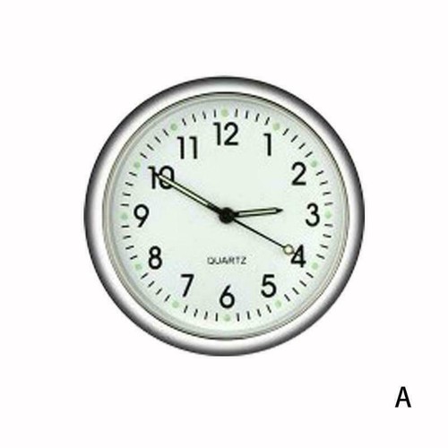 Pocket Small Mini Luminous Quartz Analog Watch Stick-On Acc Clock For Cars^❀ - Picture 14 of 16