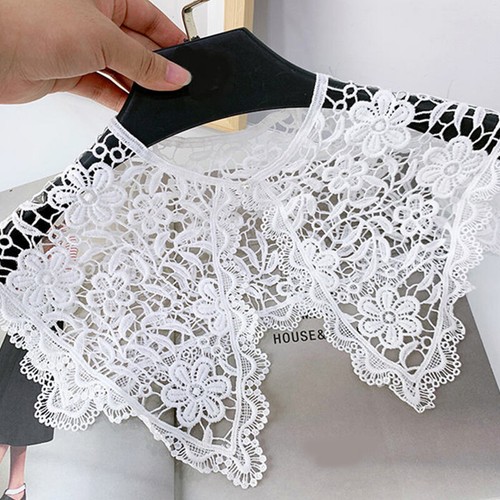 Embroidery Collar Sequin Floral Embroidered Applique Lace Neckline Crafts DIY - Picture 29 of 62
