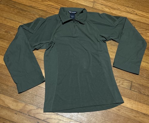 5.11 Tactical Übergangsjacke Herren grün Fleece gefüttert 1/4 Reißverschluss Langarm Large