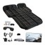 air mattress inflatable car back seat travel camping bed, portable black