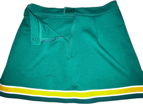 Erwachsene M Cheerleader Cheer Uniform Rock 28" Taille Kelly grün gold NEU - Bild 4 von 4