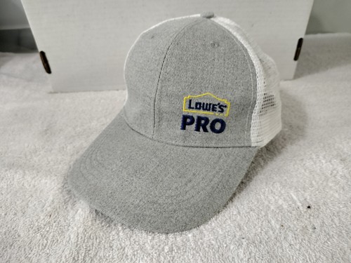 Bestickte Lowes Pro verstellbare Snapback Truckermütze Baseballmütze grau weiß blau  - Bild 1 von 6