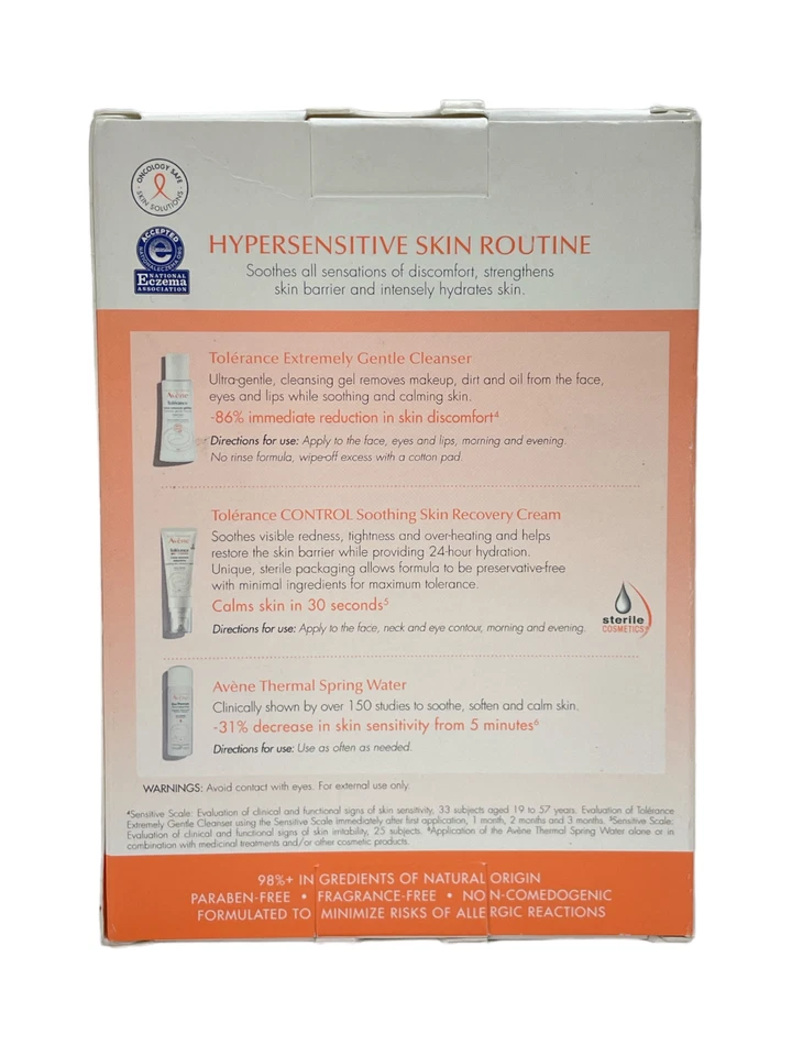Avene Piel Hipersensible Rutina Limpieza, Tratar y Calmar, Nuevo Foto 2 de 2