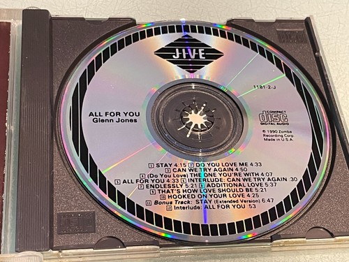 Glenn Jones - All For You - CD Album - 1990 Zomba/Jive USA - 12 tolle Tracks - Bild 3 von 5
