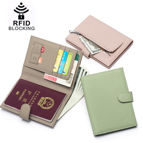 Travel Wallet & Family Passport Holder RFID Blocking Document Organizer Case Bag - Picture 2 of 24