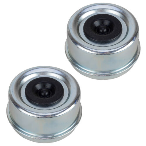2x 2.72" Trailer Camper RV Axle Grease Plug Hub Dust Cap Cover Universal New - Picture 1 of 6