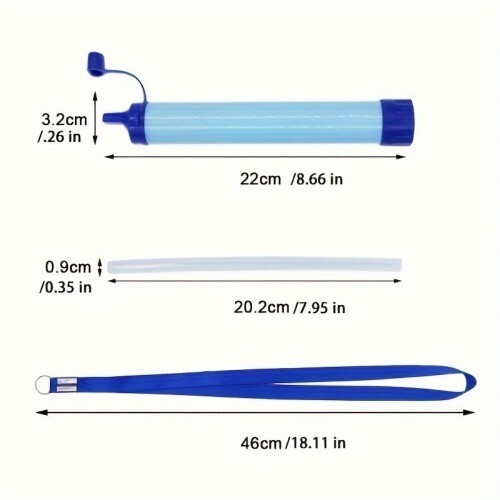 Personal Water Filter for Hiking, RV Camping, Travel, and Emergency Preparedness - Imagen 3 de 5
