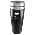 Travel Mug - Black - Mustang 50 YEARS Logo * GREAT Gift That Ships FREE to USA😎