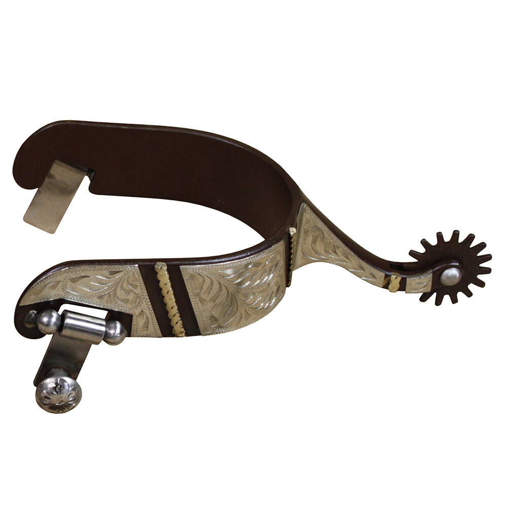 C--990 HILASON ROPE DESIGN MEN ANTIQUE BROWN TRAINING SPURS C--990 HILASON ROPE DESIGN MEN ANTIQUE BROWN TRAINING SPURS
