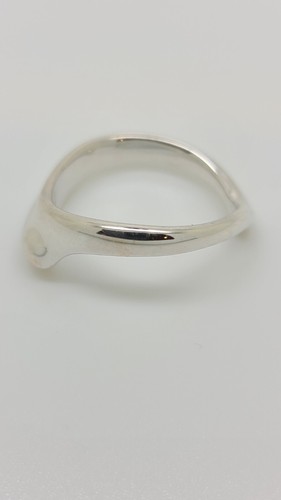 Vintage Tiffany & Co. Sterling Silver Curve Band Ring Size 6 - Picture 6 of 8