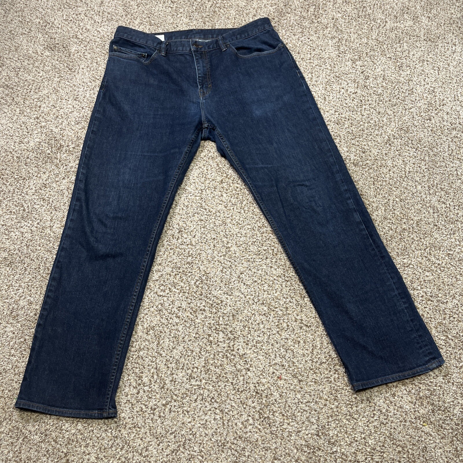 Banana Republic Jeans Mens 36x32 Straight Stretch Dark Wash Denim (35x 30)