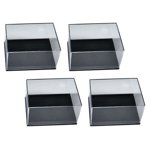 4 Stück Klarsichtbox Präparat Schutzhülle Mineral Miss Child
