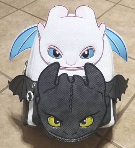 Loungefly How to Train Your Dragon Light & Night Fury Cosplay Mini Backpack