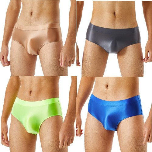 Para hombres Brillante Brillante Delgado Traje de Baño Bolsa Abultada Cintura Baja Bragas Bikini Ropa Interior - Imagen 2 de 209